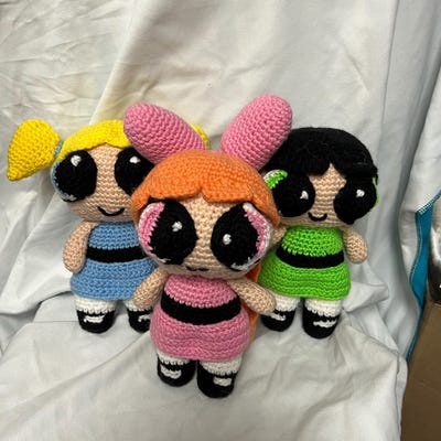 3 in 1 Crochet Pattern, Super Power Girls Crochet Pattern, Pattern in ...