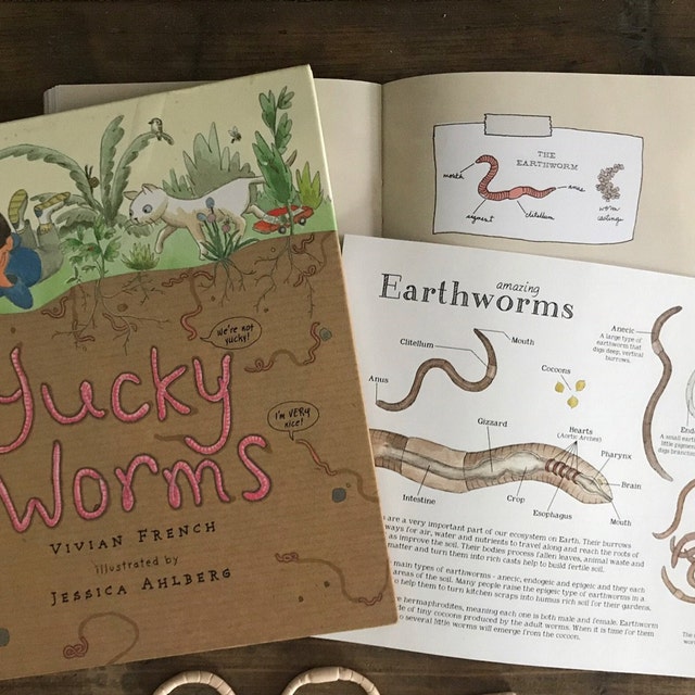 Earthworm Science Printable Educational Art 8.5 X 11 and A4 Sized