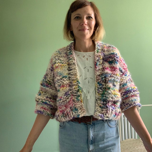 ロージーモンスター special hand knitting 感じ cardigan