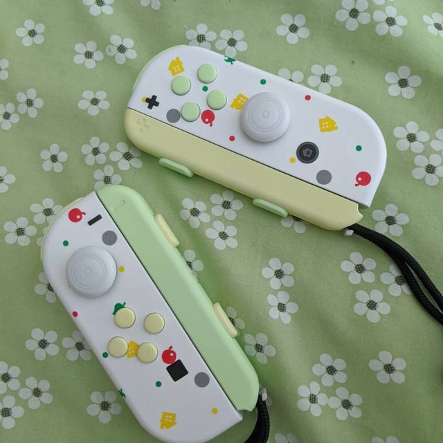 Custom Animal Crossing Themed Nintendo Switch Joy con Joycon