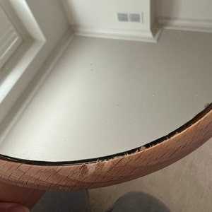 Desk Mirror / Tabletop Mirror / Makeup Mirror / Wood Mirror / Wood base Mirror