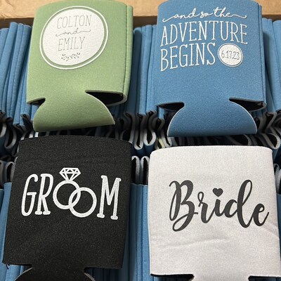 Custom Wedding Collapsible Can Coolers I'll Drink to - Etsy