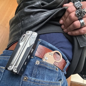 Leatherman Wave Plus Topstache Funda De Cuero Multiherramienta