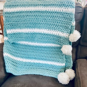 Modern Crochet Gingham Baby Blanket Pattern | Etsy