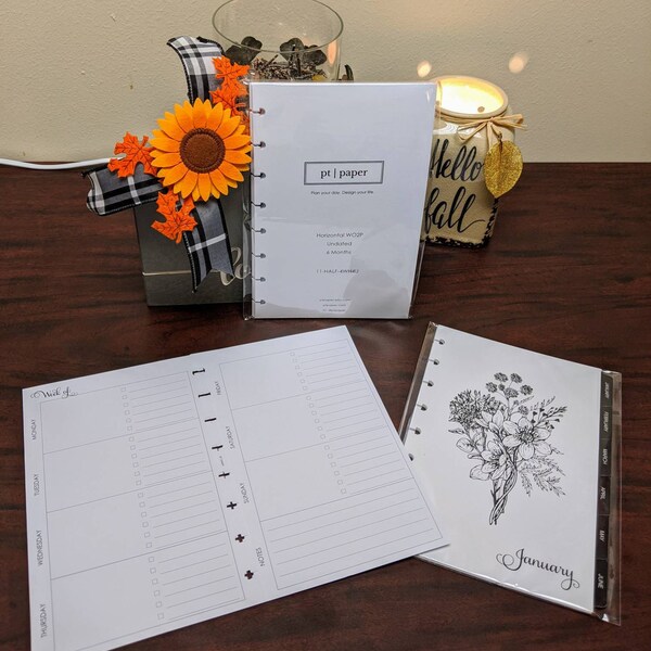 Undated Weekly Planner Inserts, Horizontal Layout, Daily to Do List ...