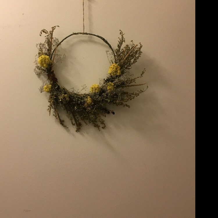 Mini Mabon Wicca Besom Hanger Wildflower Moss Altar Deco Etsy