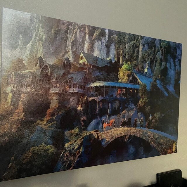 裂け谷を去る仲間たち キャンバスプリント、ロード・オブ・ザ・リング