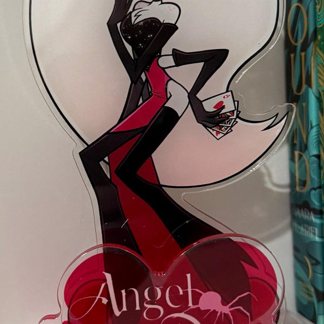 PRE-ORDER Losin'streak Angel Dust Enamel Pin and Standee Hazbin