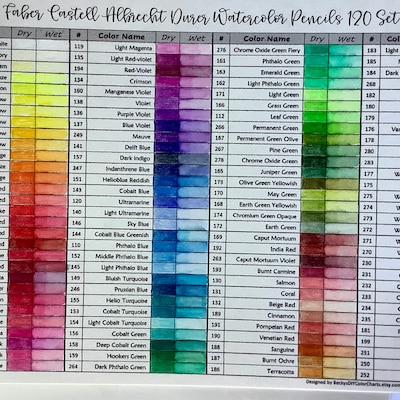 Faber-castell Albrecht Durer Watercolor 120 Colored Pencil Set DIY