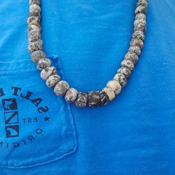 Ancien Collier Kabyle En Argent Massif émaillé – Tradition Ben Yenni – Bijou Antique Et Ethnique
