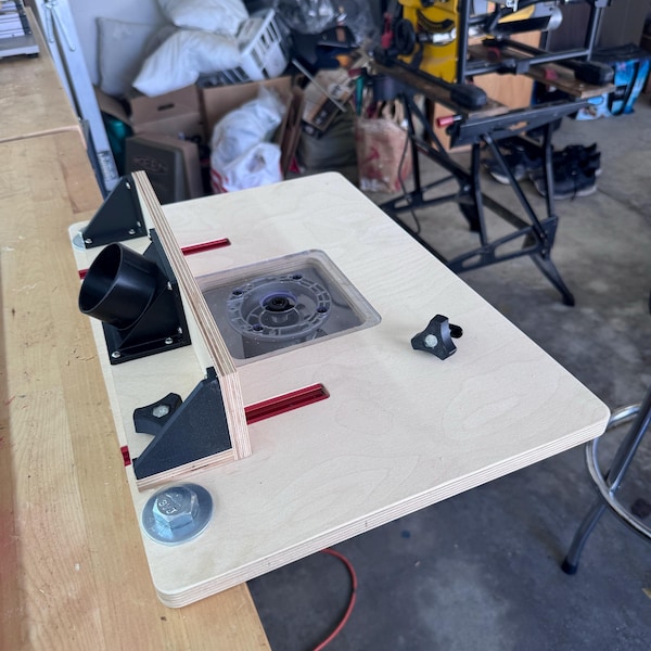 Hercules Large Router Base Plate Compact Router Table and Fence System With Plate - for Ryobi Dewalt ...