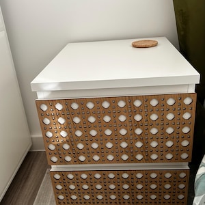 Rattan Overlays für IKEA Malm, Boho Schubladenplatten