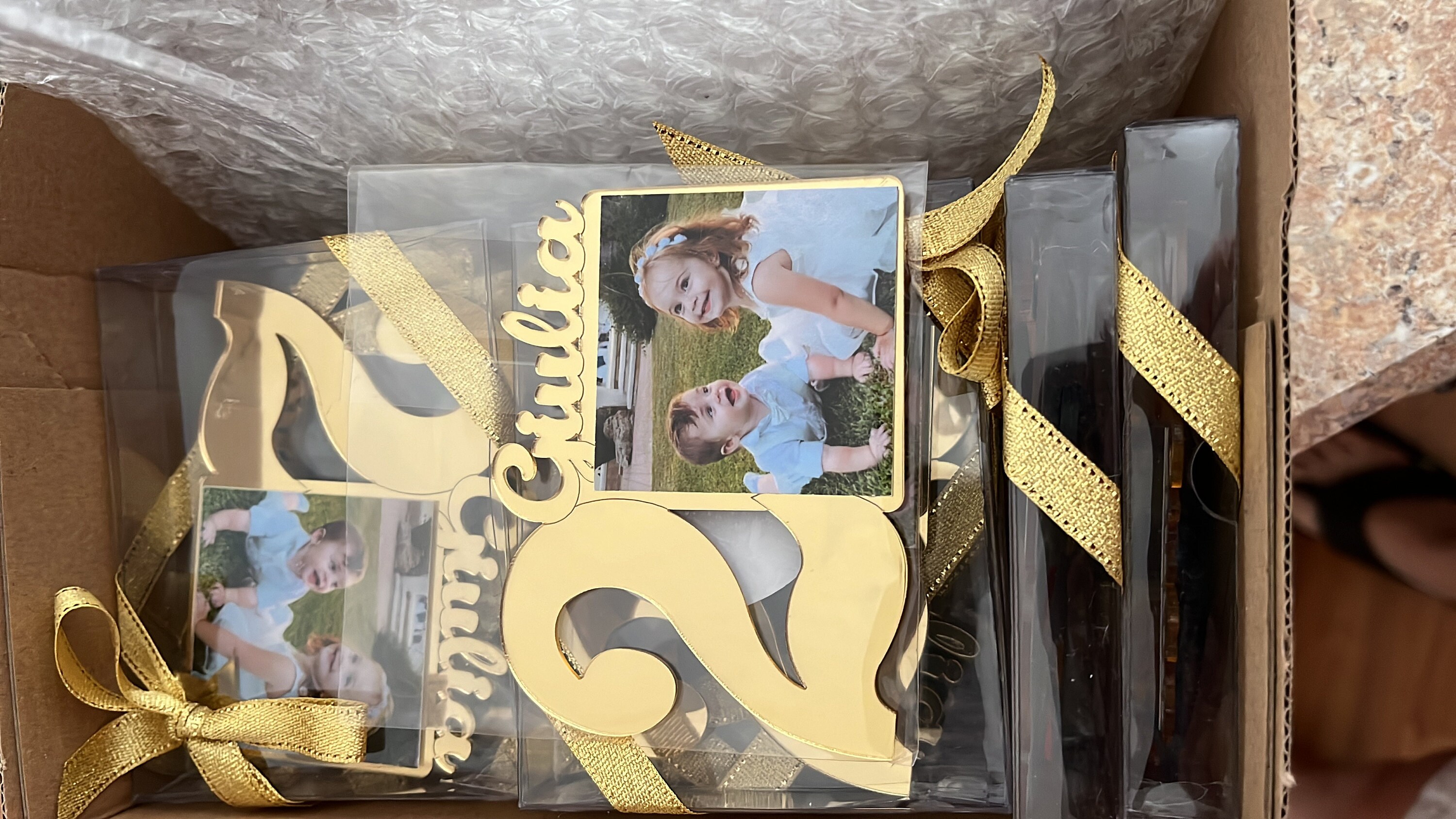 Custom 2nd Birthday Photo Magnet, Second Birthday Favors, Age  Birthday Photo Favors, Picture Frames, 2 Year Old Birthday Party Gifts