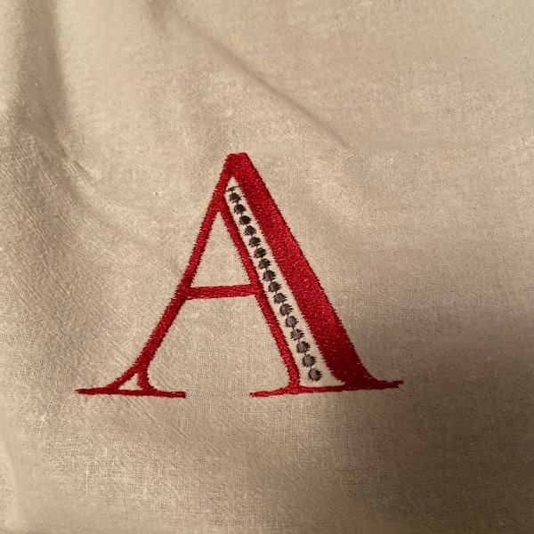 Two-color Block Monogram Embroidery: 3, 3.5 & 4 Inch Sizes #534 DAX - Etsy
