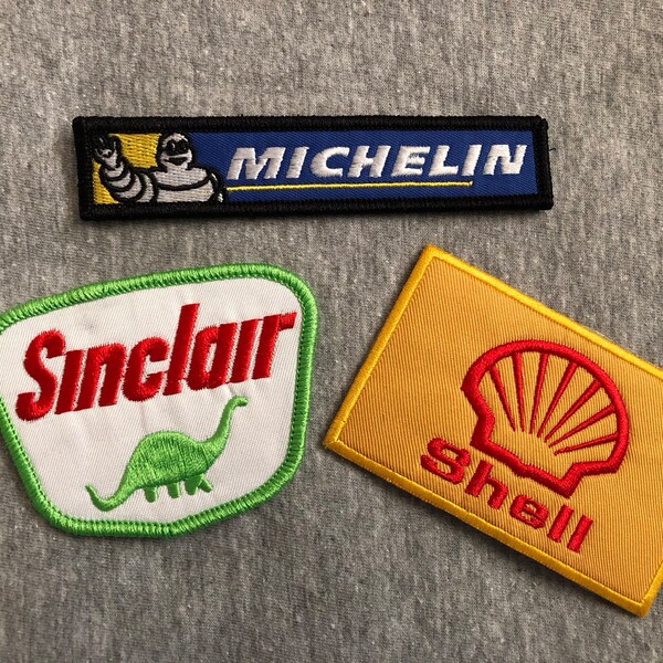 Vintage Racing Oil & Gas Station Patch for DIY Customization on Trucker ...
