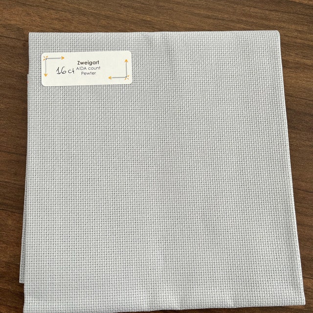 ★RIETI★ LIGHT GRAY AIDA RT 2016 C2 Wichelt - 16 Ct Touch of Grey Aida 18 x 25 in - CrossStitchWorld