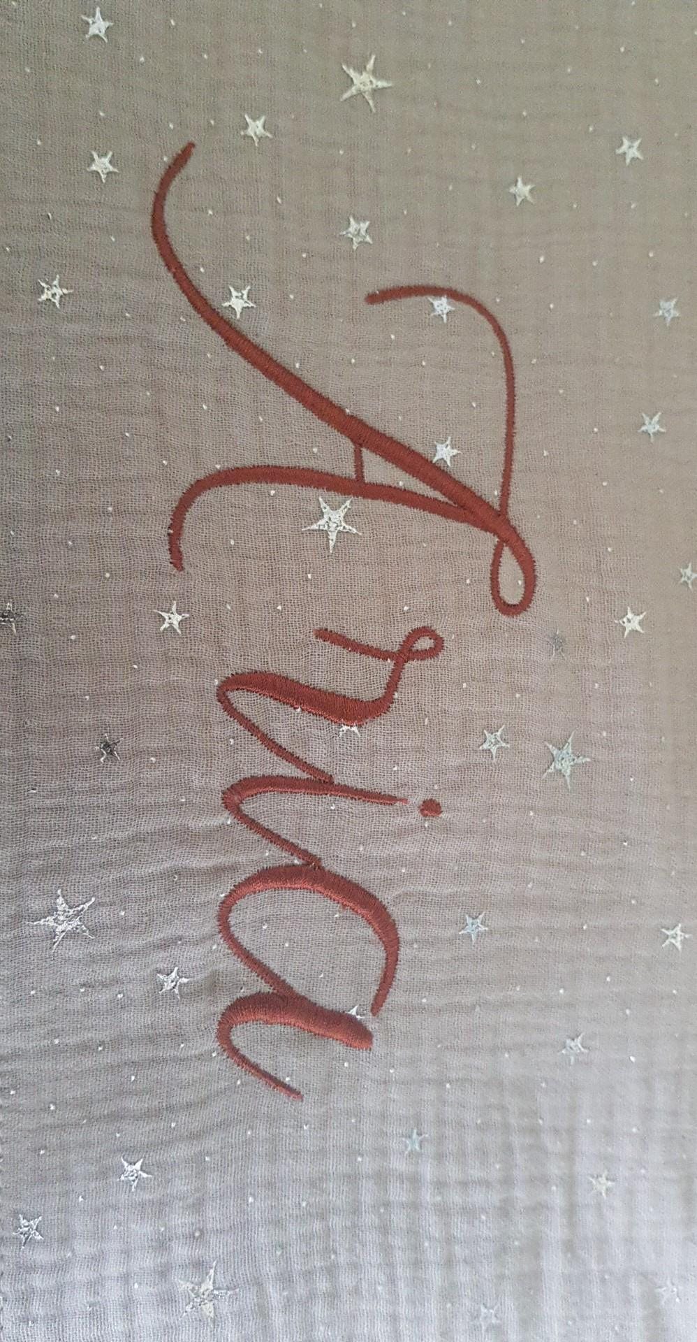 Customer photo for Bright - Embroidery font