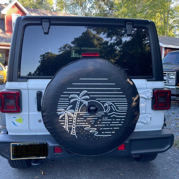 JL Spare Tire Cover Multicolor Pineapple Fruit Off Road Adventure 4x4 (Fits: JL
