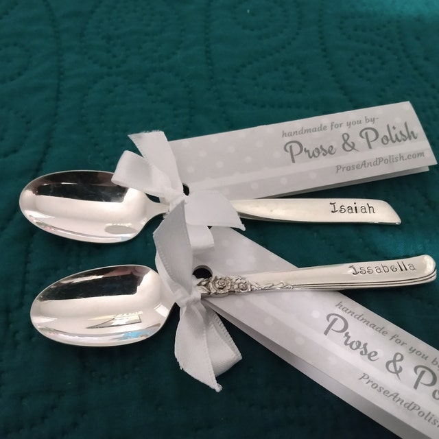 Botanical Baby Spoons  Personalized Keepsakes for Babies & Kids