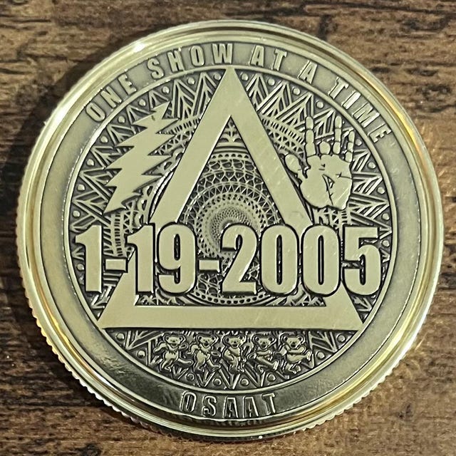 Stealie Personalized AA Recovery Anniversary Medallion. - Etsy