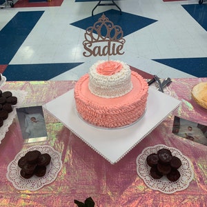 Nimporte Quel Nom Princesse De Gateau Bebe Fille De Gateau Etsy