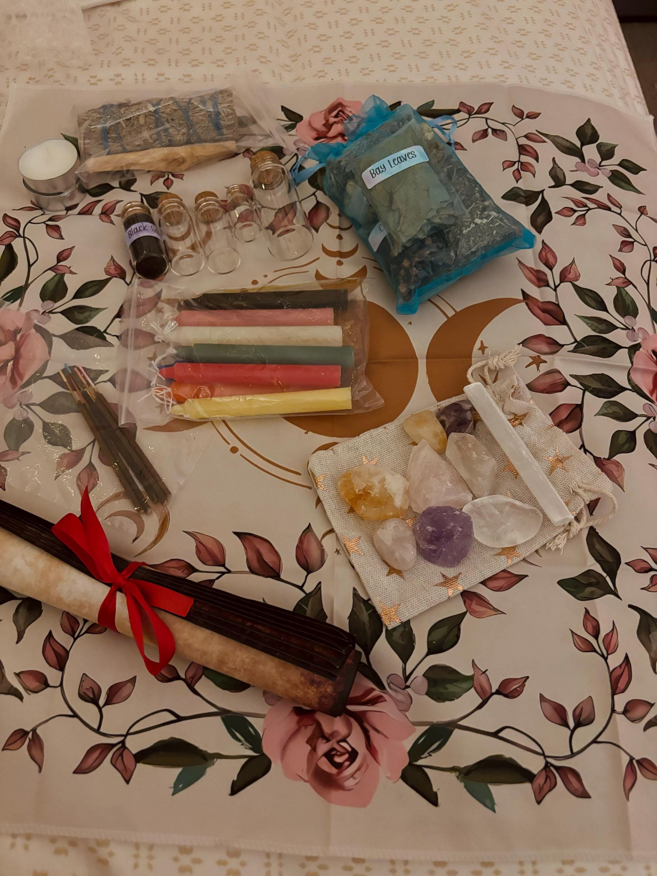 Beginner Witch Kit - A Perfect Start to Your Magical Journey! - PLEASE read description for list of items included (box not included)
