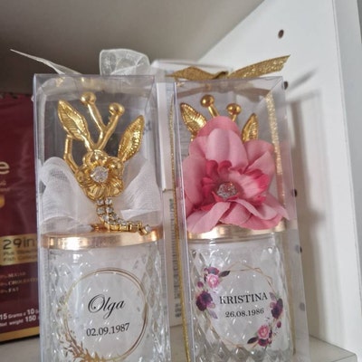 Gold Glitter Classy Luxurious Wedding Party Candle Thank You Favors for ...