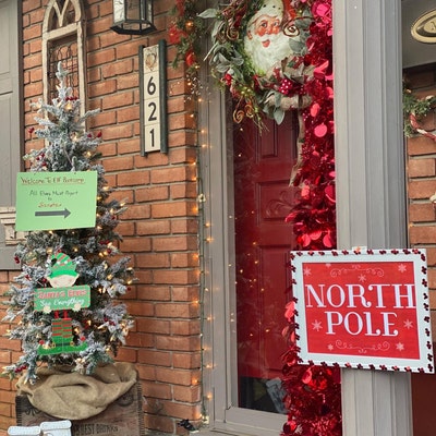 North Pole Printable north Pole Sign christmas North Pole christmas