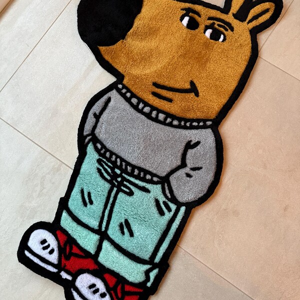 3d Pink Panther Tufted Rug, Handmade Tufted Custom Rug, Funny Rug Gift ...