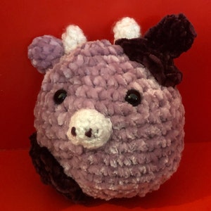 Pink and Purple Squishmallow Cow Crochet PATTERN PDF - Etsy