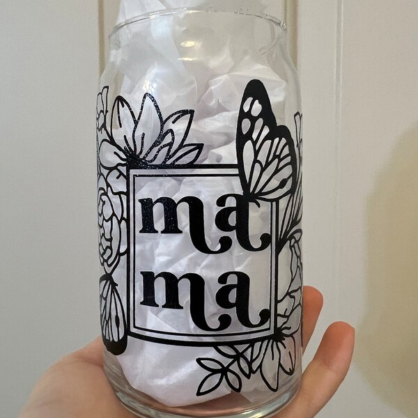 Mama • 16oz Glass Can Cutfile, Svg Dxf Png File Digital Download - Etsy