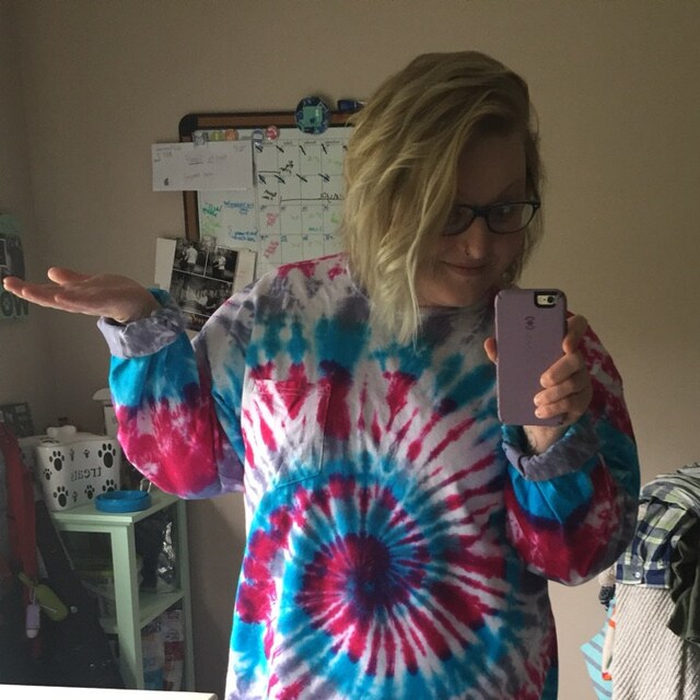 トップス KAJA WORK DYE LONG SLEEVE SHIRTS ovy Oversized Graphic Long Sleeve T-Shirt CO418 - Acubi style