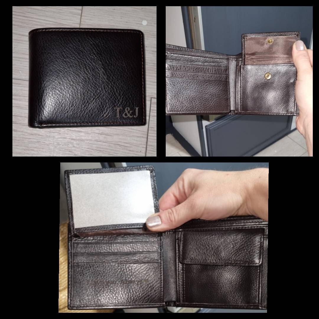 Personalized Wallet,Mens Wallet,Engraved Wallet,Groomsmen Wallet,Leather Wallet,Custom Wallet,Boyfriend Gift for Men,Gift for Him