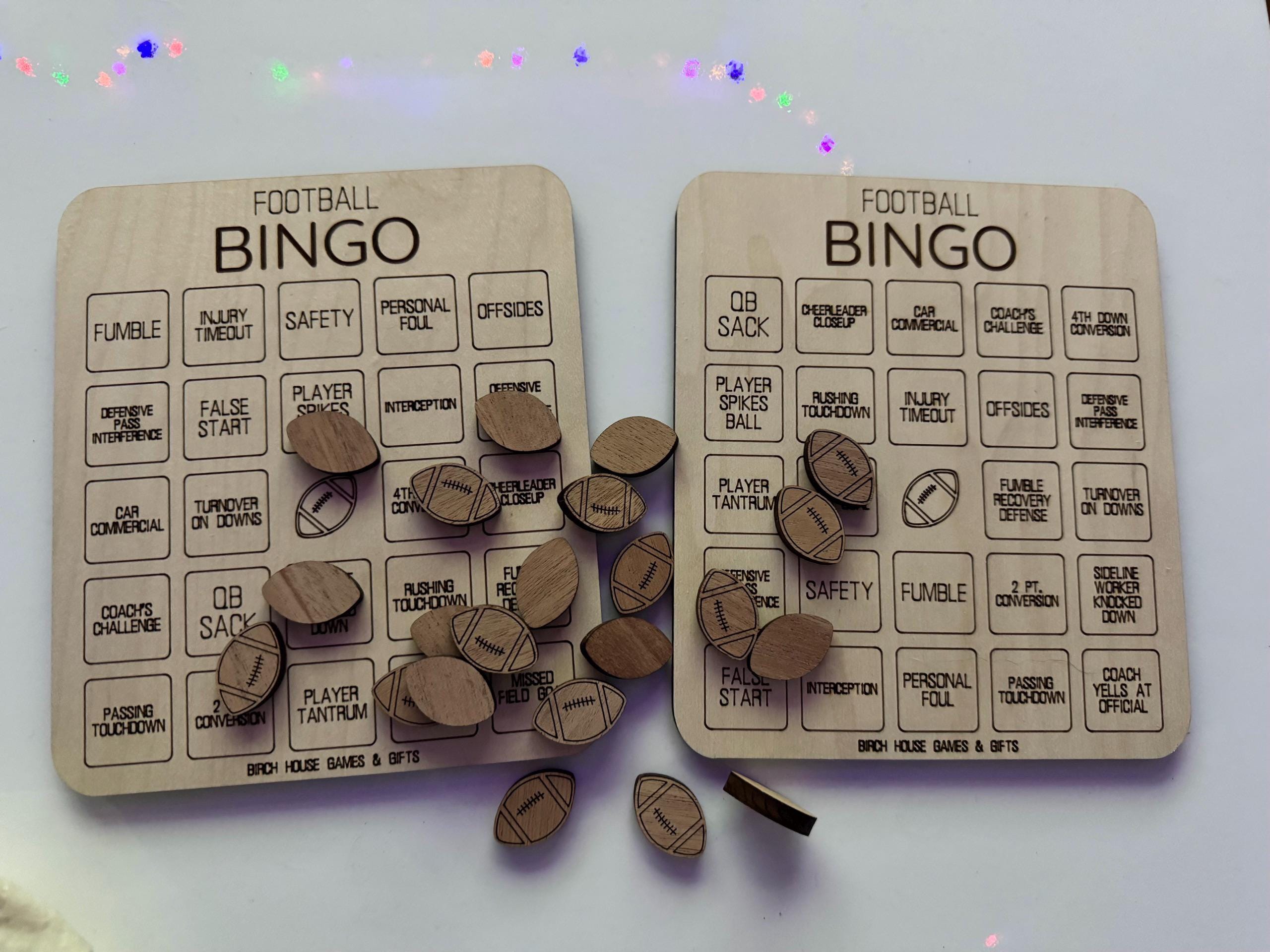 Football Bingo Game – Football Fan, Fantasy Football, Football League