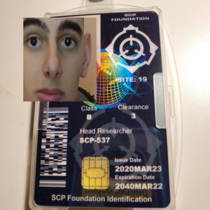 Scp Foundation Id Card Cac Style Customized With Your Etsy Scp Foundation Id Card Cac Style Customized With Your Etsy