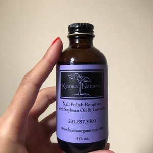 Karma Organic Natural Soybean Lavender Nail Polish Remover Non Toxic ...