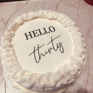 Burn-Away Birthday Edible Image Cake Topper Set