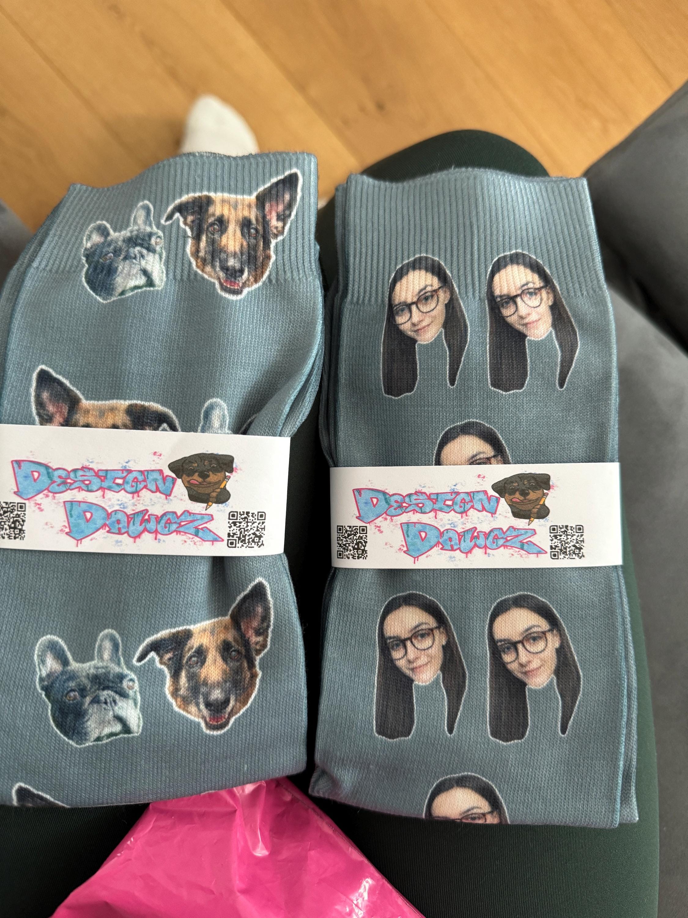 Photo Socks Custom Designs Personalised | Birthday, Valentines Christmas Anniversary Occasion Day | Kids & Adult Sizes