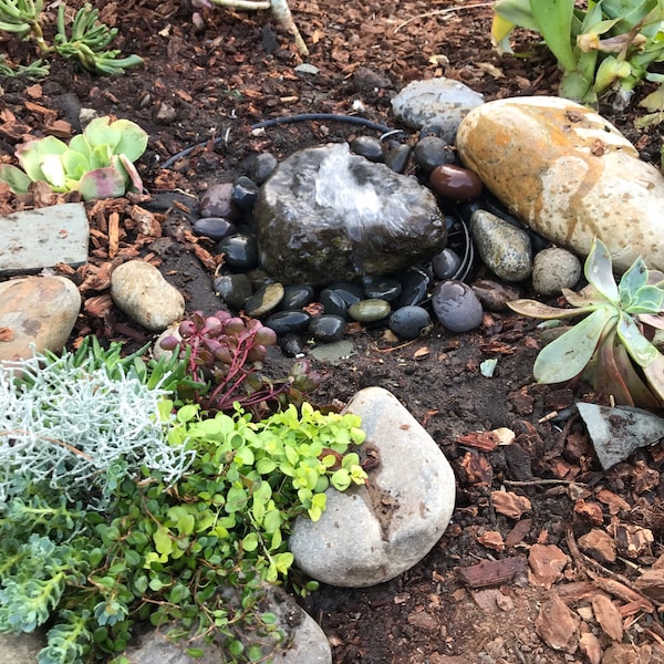 Bird Bath Rocks Fountain Basin | Bird Bath | Fountain Rock | Garden Bird Bath | Rock ...