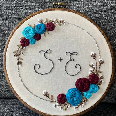 Wedding Embroidery Pattern, Beginner Embroidery PDF, Flower Embroidery ...