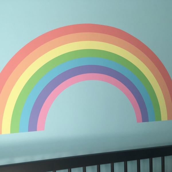 PASTEL RAINBOW Wall Sticker Decal - Etsy