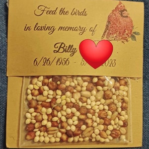 Celebration of Life Gifts Memorial Seed Pack Funeral Favors - Etsy