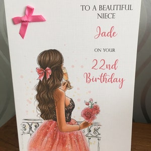 Personalised Girls Birthday Unicorn Card Daughter Niece | Etsy UK