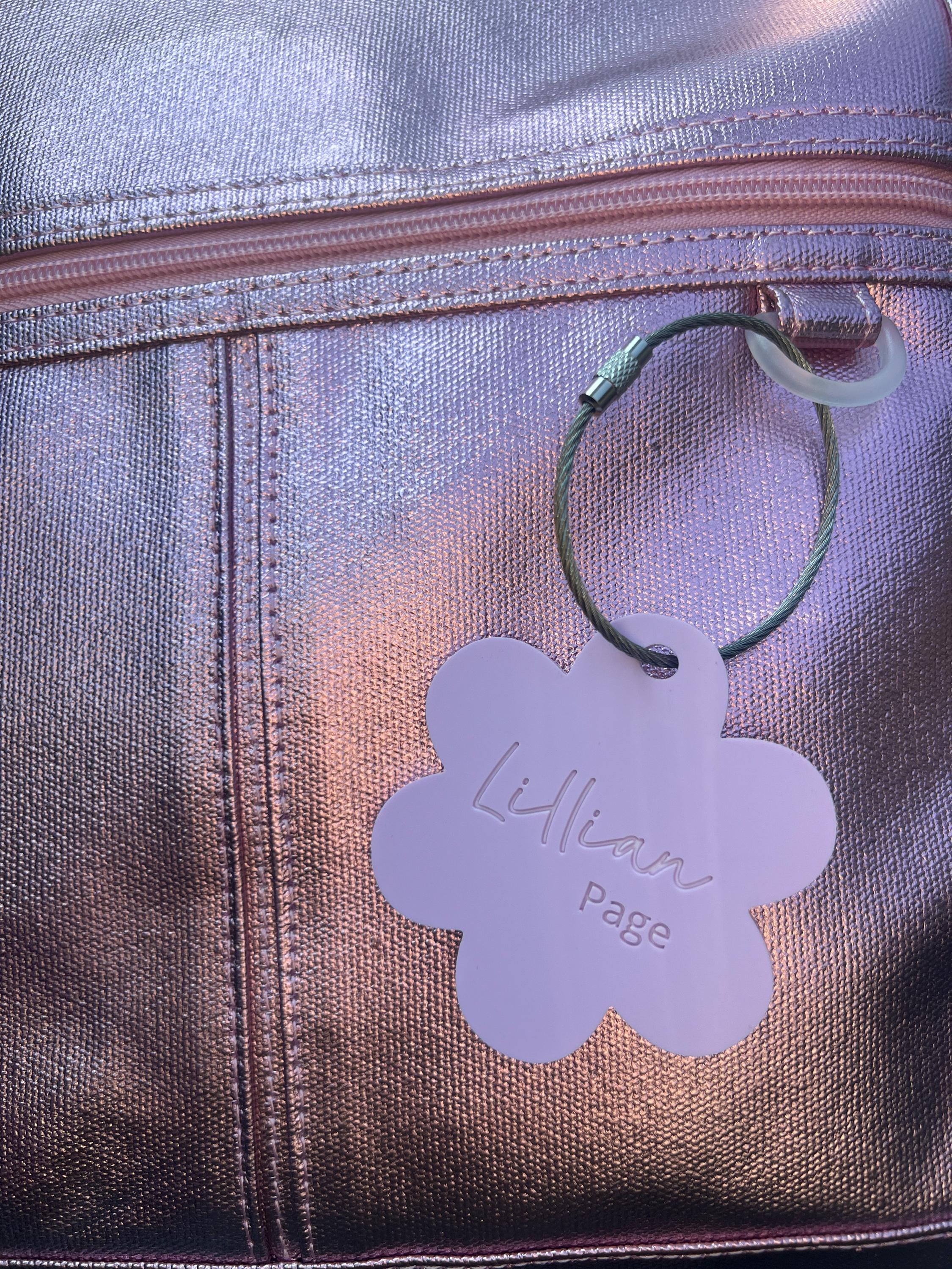 PersonalizedDaisy Backpack Tags, Luggage Tag, Bag Tags, Name Tag for Backpacks, Personalized ID Tag, Custom Luggage Tag, Travel Accessories