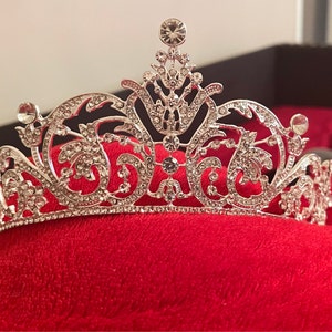 ♡Tiara♡(*ˊ˘ˋ*)② 2本 Glitter Crystal Crown Bride Baroque Rhinestone Diamonds