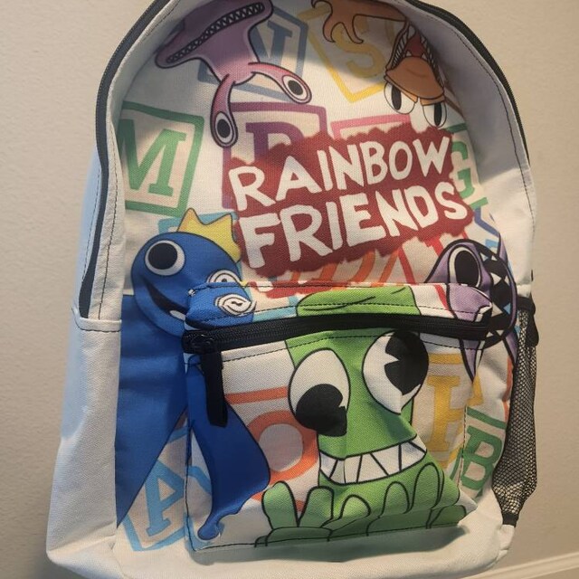 Red X Magenta Mistletoe (Rainbow Friends) Backpack for Sale by