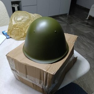 オリジナル ソ連 ロシア兵戦闘用スチールヘルメット SSh68 グリーン 軍