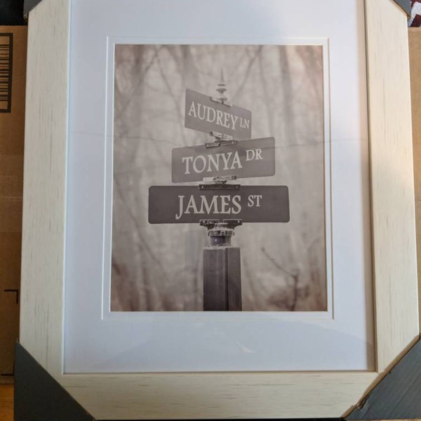 Personalized Street Sign Print, Custom Anniversary Gift, Custom Gift ...