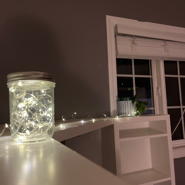 Fairy light 2024 mason jar ikea