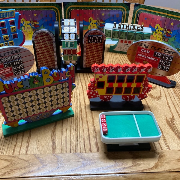 Price is Right Wheel 1978 and 1989 Version W/scoreboard 7 in Tall X 9